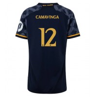 Real Madrid Eduardo Camavinga #12 Auswärtstrikot Frauen 2023-24 Kurzarm